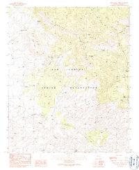 Park Creek Cabins Arizona Historical topographic map, 1:24000 scale, 7.5 X 7.5 Minute, Year 1989