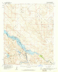 Parker Dam Arizona Historical topographic map, 1:62500 scale, 15 X 15 Minute, Year 1959