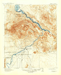 Parker Arizona Historical topographic map, 1:125000 scale, 30 X 30 Minute, Year 1911