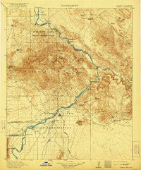 Parker Arizona Historical topographic map, 1:125000 scale, 30 X 30 Minute, Year 1911