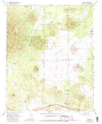 Parks Arizona Historical topographic map, 1:24000 scale, 7.5 X 7.5 Minute, Year 1966