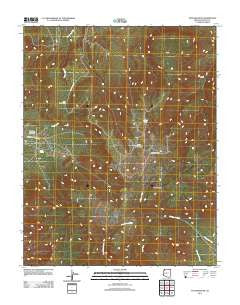 Pastora Peak Arizona Historical topographic map, 1:24000 scale, 7.5 X 7.5 Minute, Year 2011