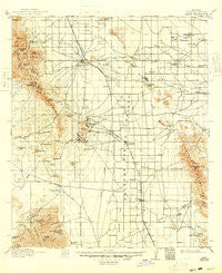 Pearce Arizona Historical topographic map, 1:125000 scale, 30 X 30 Minute, Year 1916