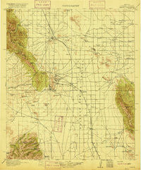Pearce Arizona Historical topographic map, 1:125000 scale, 30 X 30 Minute, Year 1916