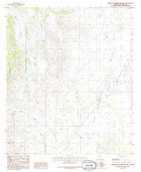 Pedregosa Mountains East Arizona Historical topographic map, 1:24000 scale, 7.5 X 7.5 Minute, Year 1986