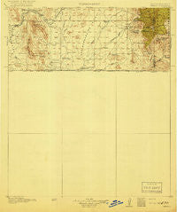 Perilla Arizona Historical topographic map, 1:125000 scale, 30 X 30 Minute, Year 1919