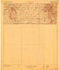 Perilla Arizona Historical topographic map, 1:125000 scale, 30 X 30 Minute, Year 1919