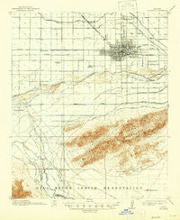 Phoenix Arizona Historical topographic map, 1:62500 scale, 15 X 15 Minute, Year 1914