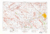 Phoenix Arizona Historical topographic map, 1:250000 scale, 1 X 2 Degree, Year 1969