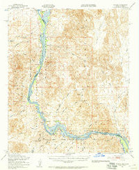 Picacho California Historical topographic map, 1:62500 scale, 15 X 15 Minute, Year 1951