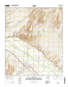 Pima Arizona Current topographic map, 1:24000 scale, 7.5 X 7.5 Minute, Year 2014