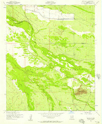 Pima Butte Arizona Historical topographic map, 1:24000 scale, 7.5 X 7.5 Minute, Year 1952