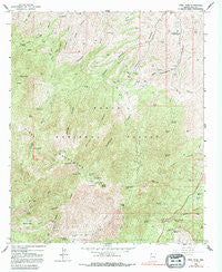 Pinal Peak Arizona Historical topographic map, 1:24000 scale, 7.5 X 7.5 Minute, Year 1964