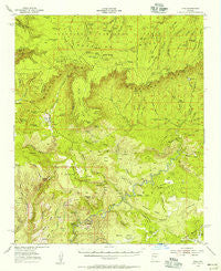Pine Arizona Historical topographic map, 1:62500 scale, 15 X 15 Minute, Year 1952