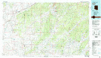 Pinon Arizona Historical topographic map, 1:100000 scale, 30 X 60 Minute, Year 1983