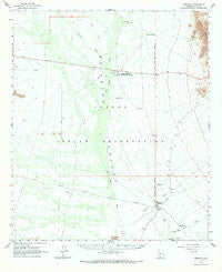 Pisinimo Arizona Historical topographic map, 1:62500 scale, 15 X 15 Minute, Year 1963