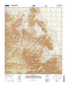 Portal Arizona Current topographic map, 1:24000 scale, 7.5 X 7.5 Minute, Year 2014