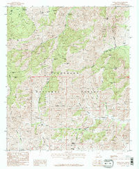 Portal Peak Arizona Historical topographic map, 1:24000 scale, 7.5 X 7.5 Minute, Year 1987