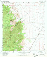 Portal Arizona Historical topographic map, 1:62500 scale, 15 X 15 Minute, Year 1958