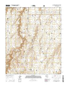Potato Wash South Arizona Current topographic map, 1:24000 scale, 7.5 X 7.5 Minute, Year 2014