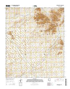 Powerline Well Arizona Current topographic map, 1:24000 scale, 7.5 X 7.5 Minute, Year 2014