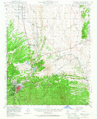 Prescott Arizona Historical topographic map, 1:62500 scale, 15 X 15 Minute, Year 1947