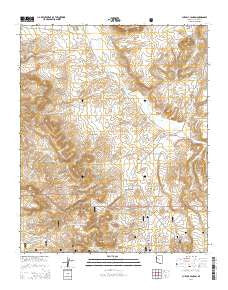 Purcell Canyon Arizona Current topographic map, 1:24000 scale, 7.5 X 7.5 Minute, Year 2014