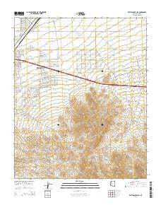Rattlesnake Hill Arizona Current topographic map, 1:24000 scale, 7.5 X 7.5 Minute, Year 2014