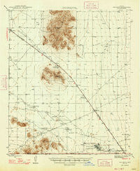 Red Rock Arizona Historical topographic map, 1:62500 scale, 15 X 15 Minute, Year 1947
