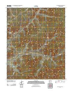 Red Slide Peak Arizona Historical topographic map, 1:24000 scale, 7.5 X 7.5 Minute, Year 2011