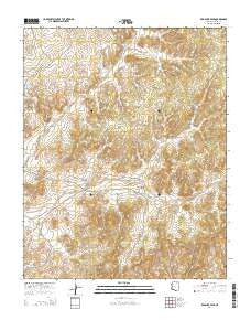 Red Slide Peak Arizona Current topographic map, 1:24000 scale, 7.5 X 7.5 Minute, Year 2014