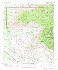 Rincon Valley Arizona Historical topographic map, 1:62500 scale, 15 X 15 Minute, Year 1957