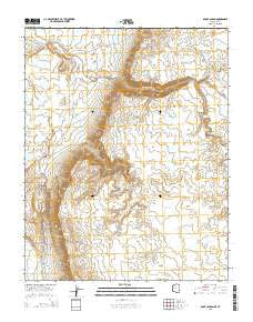 Rock Canyon Arizona Current topographic map, 1:24000 scale, 7.5 X 7.5 Minute, Year 2014