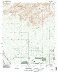 Ruelas Canyon Arizona Historical topographic map, 1:24000 scale, 7.5 X 7.5 Minute, Year 1992