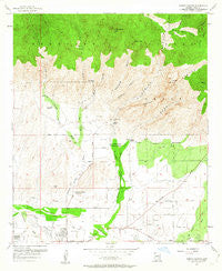 Sabino Canyon Arizona Historical topographic map, 1:24000 scale, 7.5 X 7.5 Minute, Year 1957