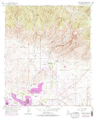 Sabino Canyon Arizona Historical topographic map, 1:24000 scale, 7.5 X 7.5 Minute, Year 1957