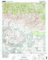 Sabino Canyon Arizona Historical topographic map, 1:24000 scale, 7.5 X 7.5 Minute, Year 1992