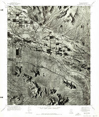 Sacaton Arizona Historical topographic map, 1:24000 scale, 7.5 X 7.5 Minute, Year 1971