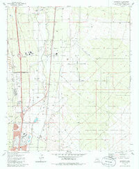Sahuarita Arizona Historical topographic map, 1:24000 scale, 7.5 X 7.5 Minute, Year 1981