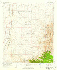 Sahuarita Arizona Historical topographic map, 1:62500 scale, 15 X 15 Minute, Year 1958
