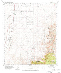 Sahuarita Arizona Historical topographic map, 1:62500 scale, 15 X 15 Minute, Year 1958