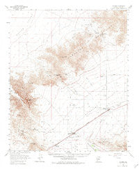 Salome Arizona Historical topographic map, 1:62500 scale, 15 X 15 Minute, Year 1961