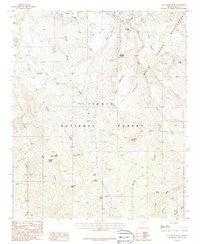 Salt River Peak Arizona Historical topographic map, 1:24000 scale, 7.5 X 7.5 Minute, Year 1986