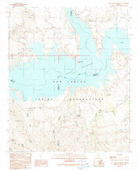 San Carlos Reservoir Arizona Historical topographic map, 1:24000 scale, 7.5 X 7.5 Minute, Year 1989