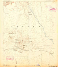 San Francisco Mtns Arizona Historical topographic map, 1:250000 scale, 1 X 1 Degree, Year 1891