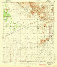 San Xavier Mission Arizona Historical topographic map, 1:62500 scale, 15 X 15 Minute, Year 1943
