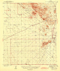 San Xavier Mission Arizona Historical topographic map, 1:62500 scale, 15 X 15 Minute, Year 1943
