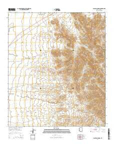 San Juan Spring Arizona Current topographic map, 1:24000 scale, 7.5 X 7.5 Minute, Year 2014