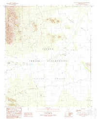 Santa Rosa Mountains SE Arizona Historical topographic map, 1:24000 scale, 7.5 X 7.5 Minute, Year 1989