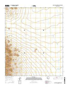 Santa Rosa Mountains NE Arizona Current topographic map, 1:24000 scale, 7.5 X 7.5 Minute, Year 2014